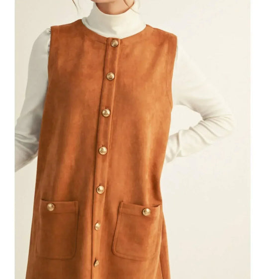 JODIFIL - Sweet As Can Be Suede Shift Dress - Rack Hunt
