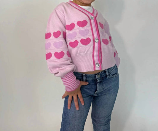 Girls Celine Heart Cardigan
