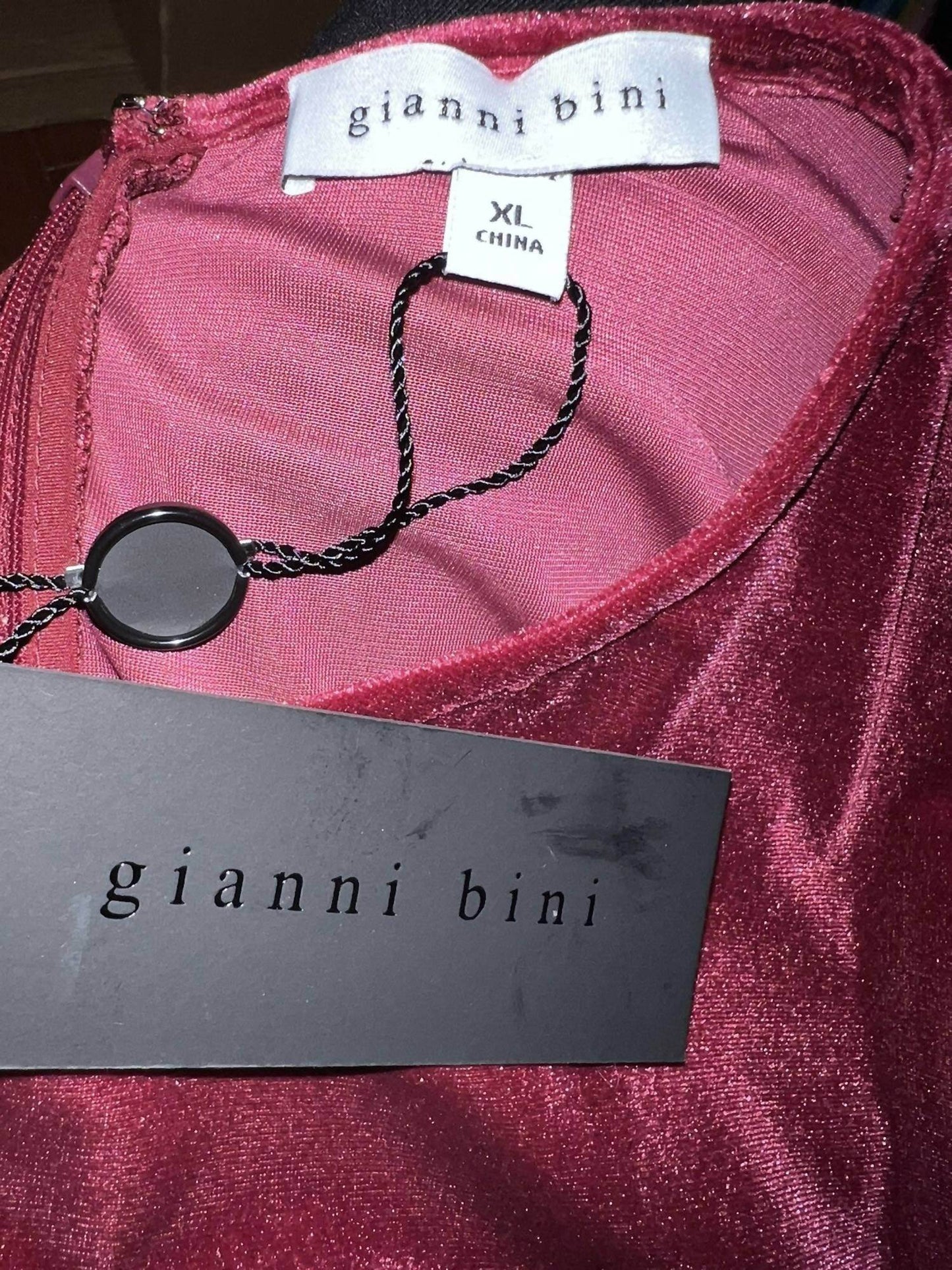 Gianni Bini - Women's Velvet Holiday Party Stretchy Mini Dress - Rack Hunt -