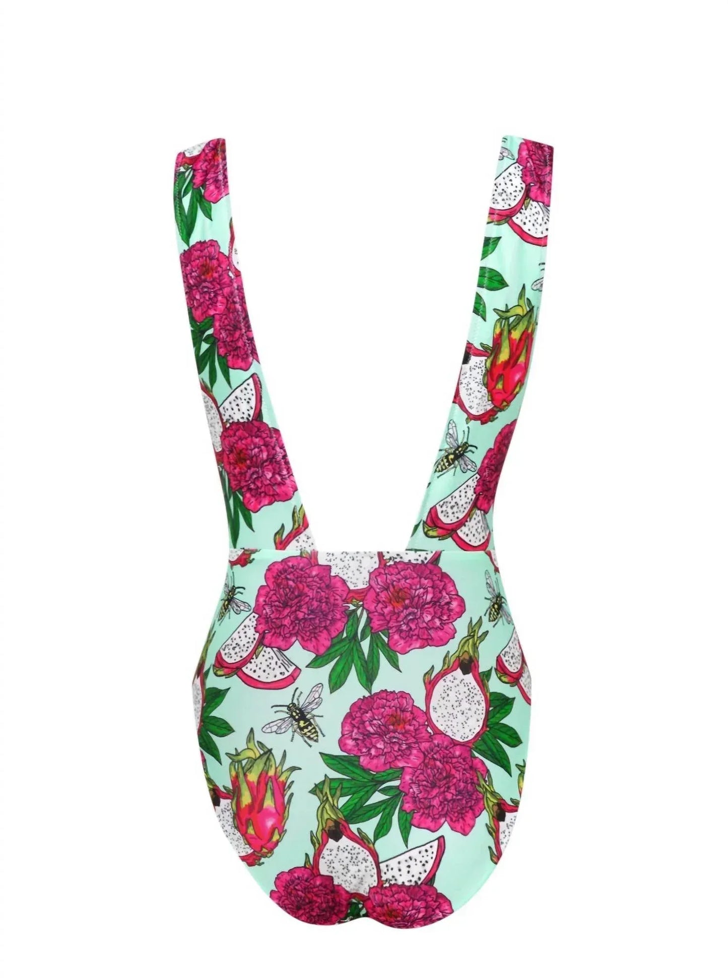 Lia Sahara - Women's Plunge One Piece Swimsuit - Rack Hunt