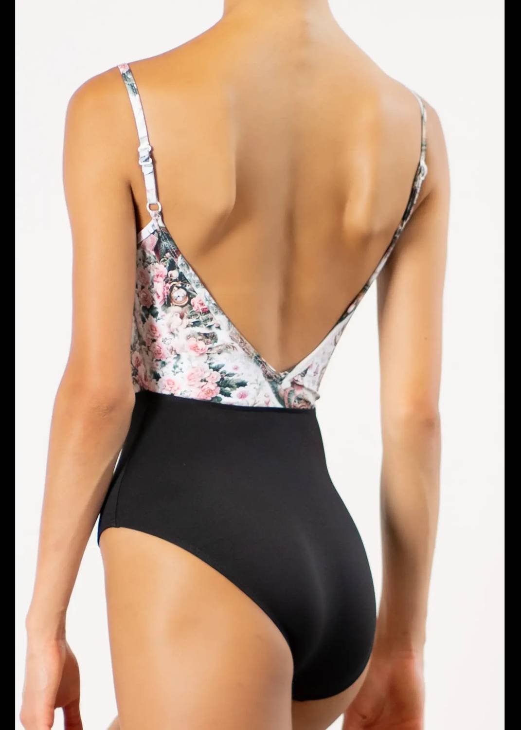 Sweet Mesh Bodice Camisole Leotard
