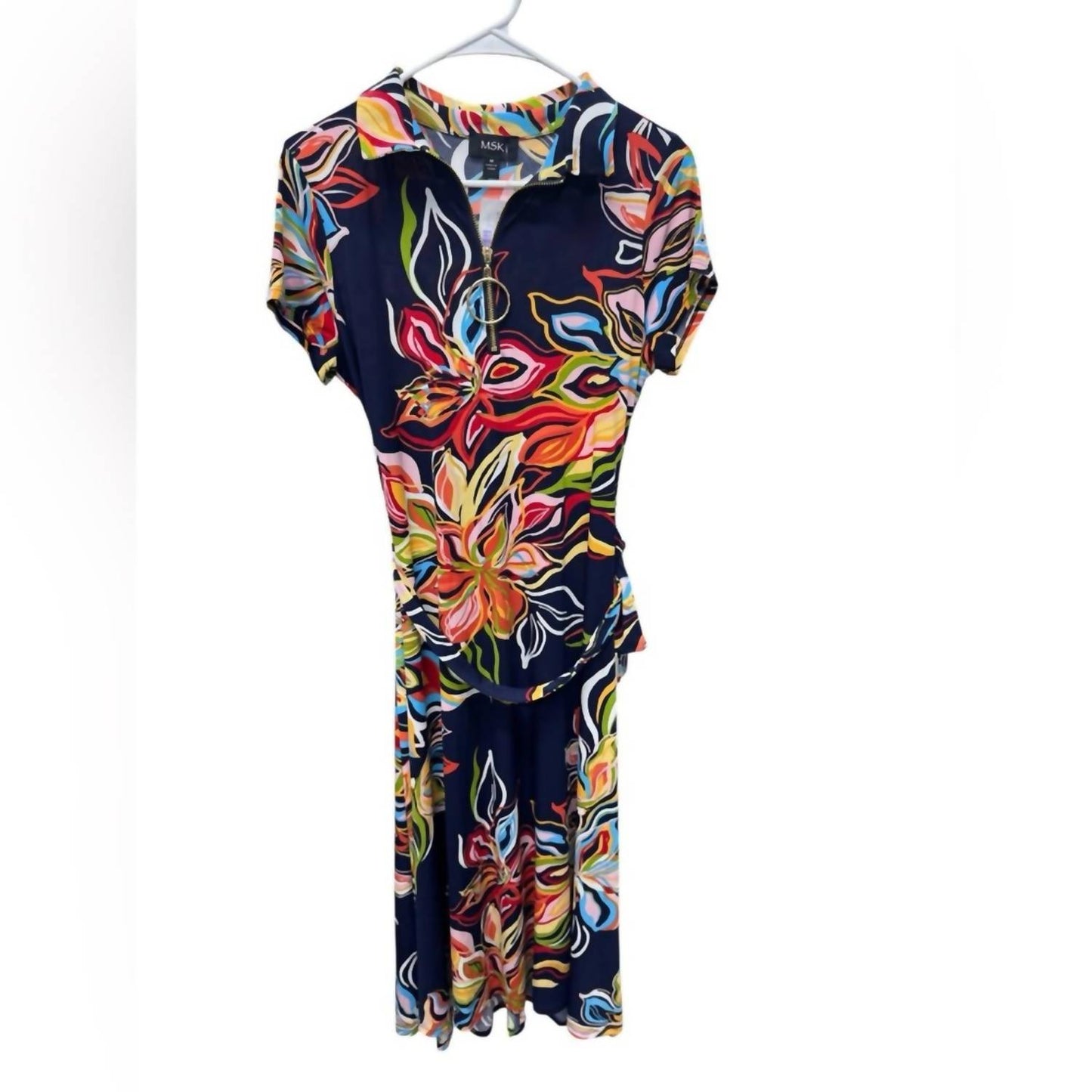Vibrant Floral Midi Dress