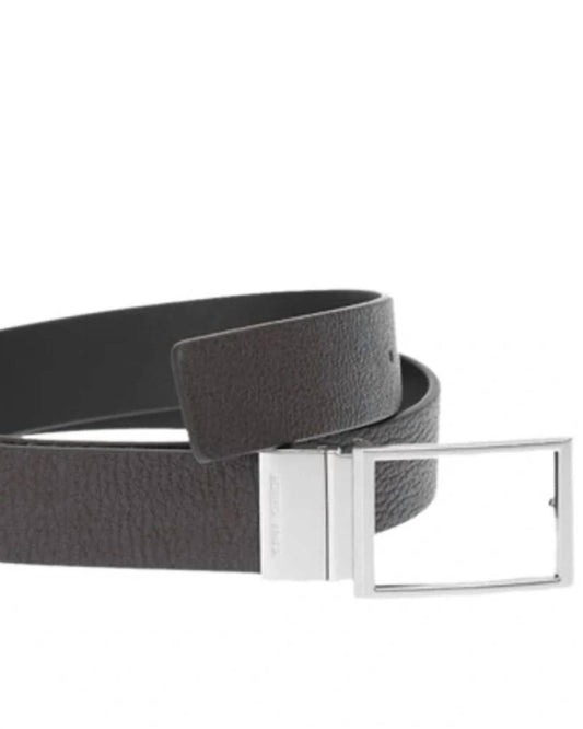 Men's Reversible Textured Leather Belt
