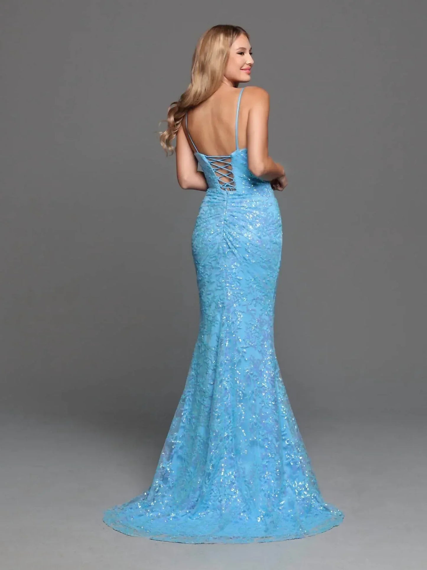 Sparkle Bridal Couture - Long Fitted Sequin Prom Dress - Rack Hunt