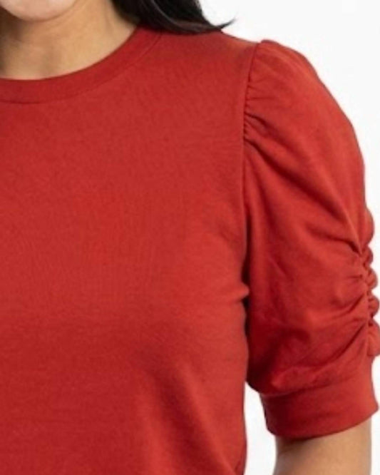 Crewneck Elbow Sleeve Top