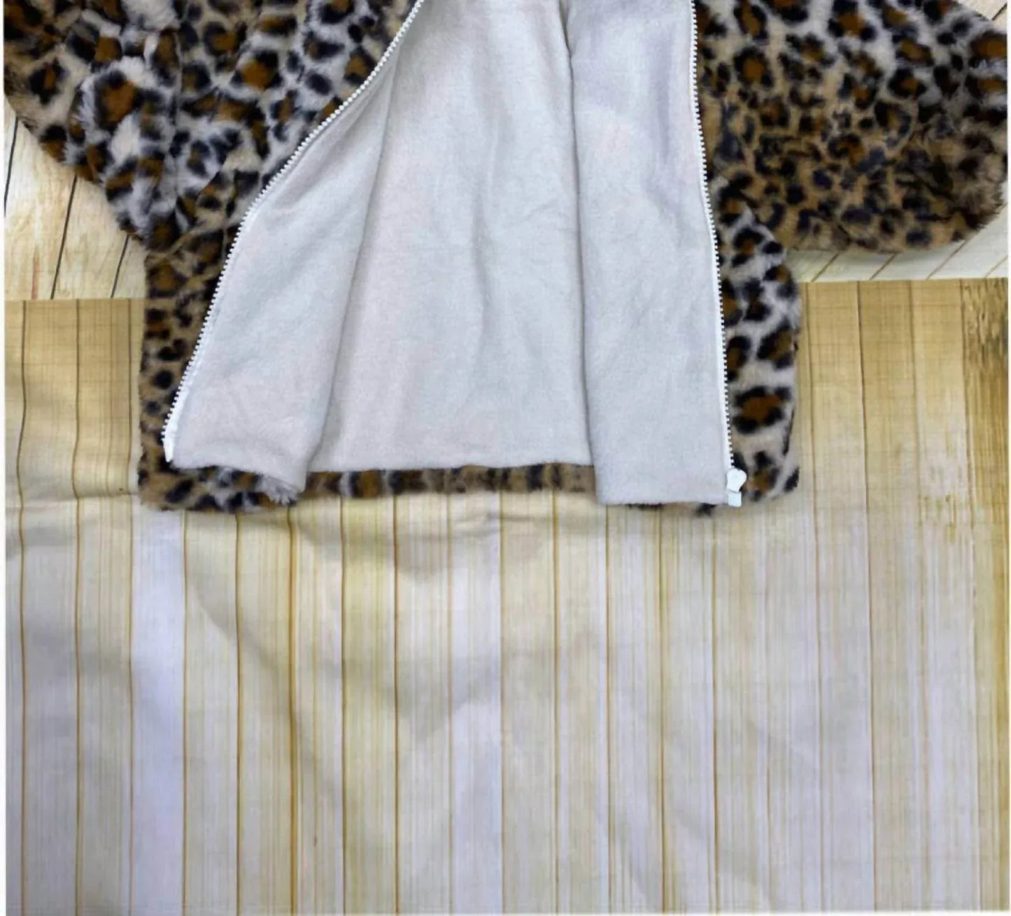 Lulu Clothes - Girl's Leopard Print Fleece Jacket - Rack Hunt