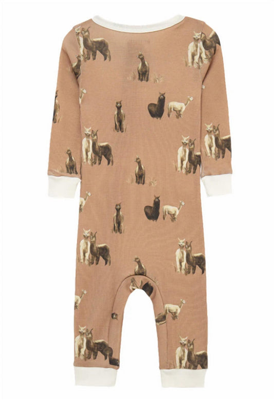 Kid's Alpaca Organic Cotton Zipper Pajama