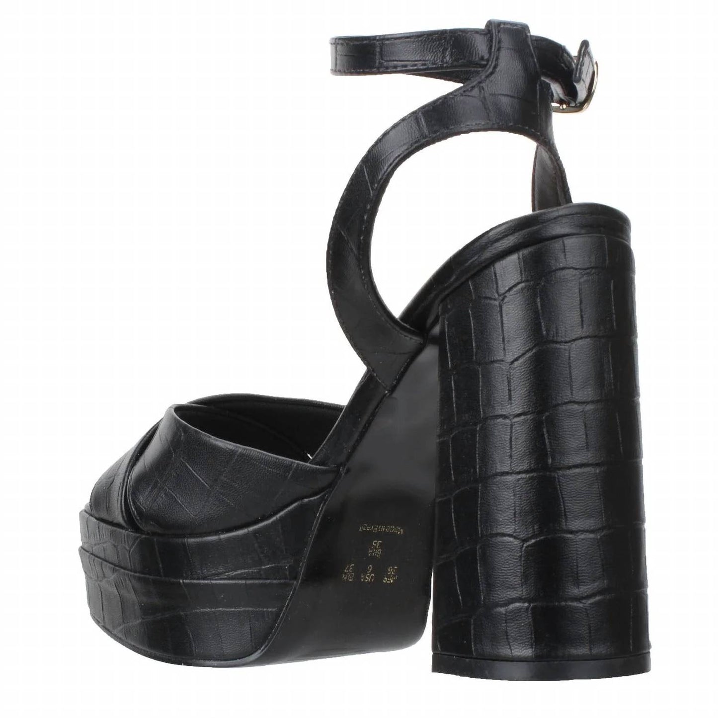 Women's Platform Dress Croco Sandal