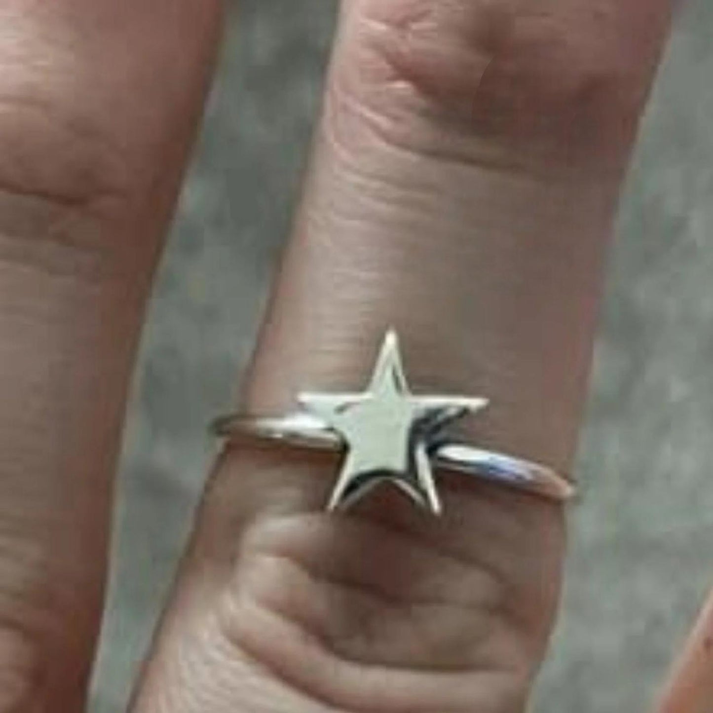 Women's Dainty Sterling Star Ring