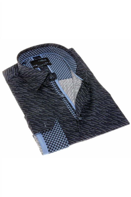 Digital Pattern Button Down Shirt