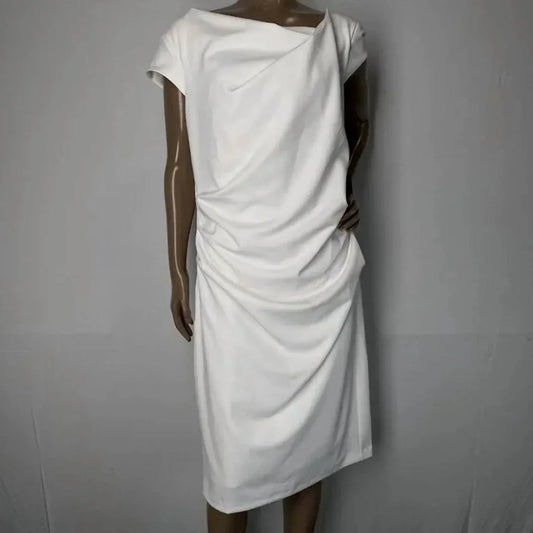 White House Black Market - Cap Sleeve Draped Midi Dress - Rack Hunt