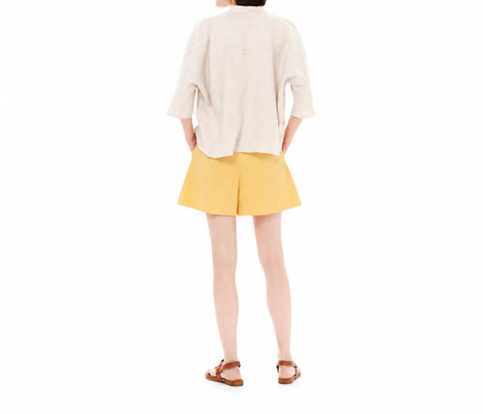 Seams And Structure High Waisted Pleated Shorts