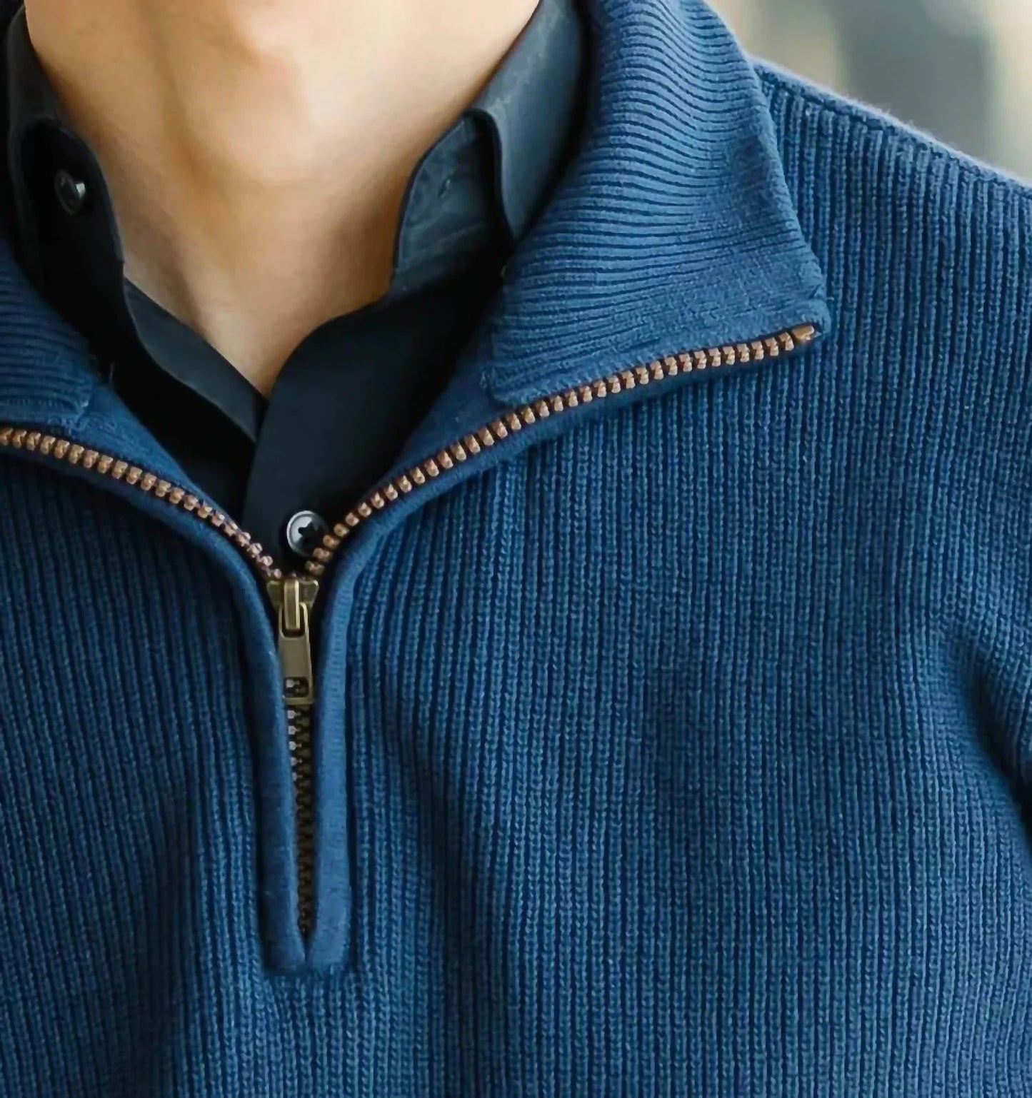 BLEND - Men's Bh Codford Half-zip Sweater - Rack Hunt