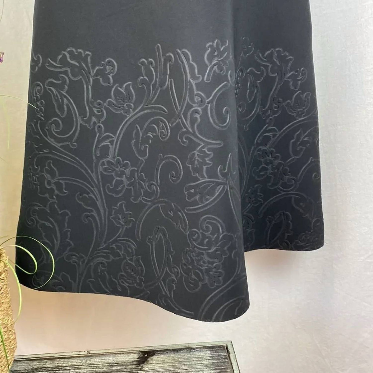 Floral Laser Cut Neoprene Mini Dress