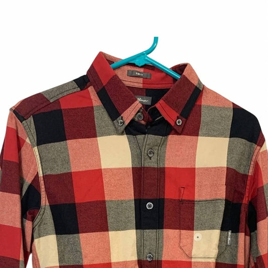 Men's Plaid Slim Fit Eddies Favorite Button Up Shirt