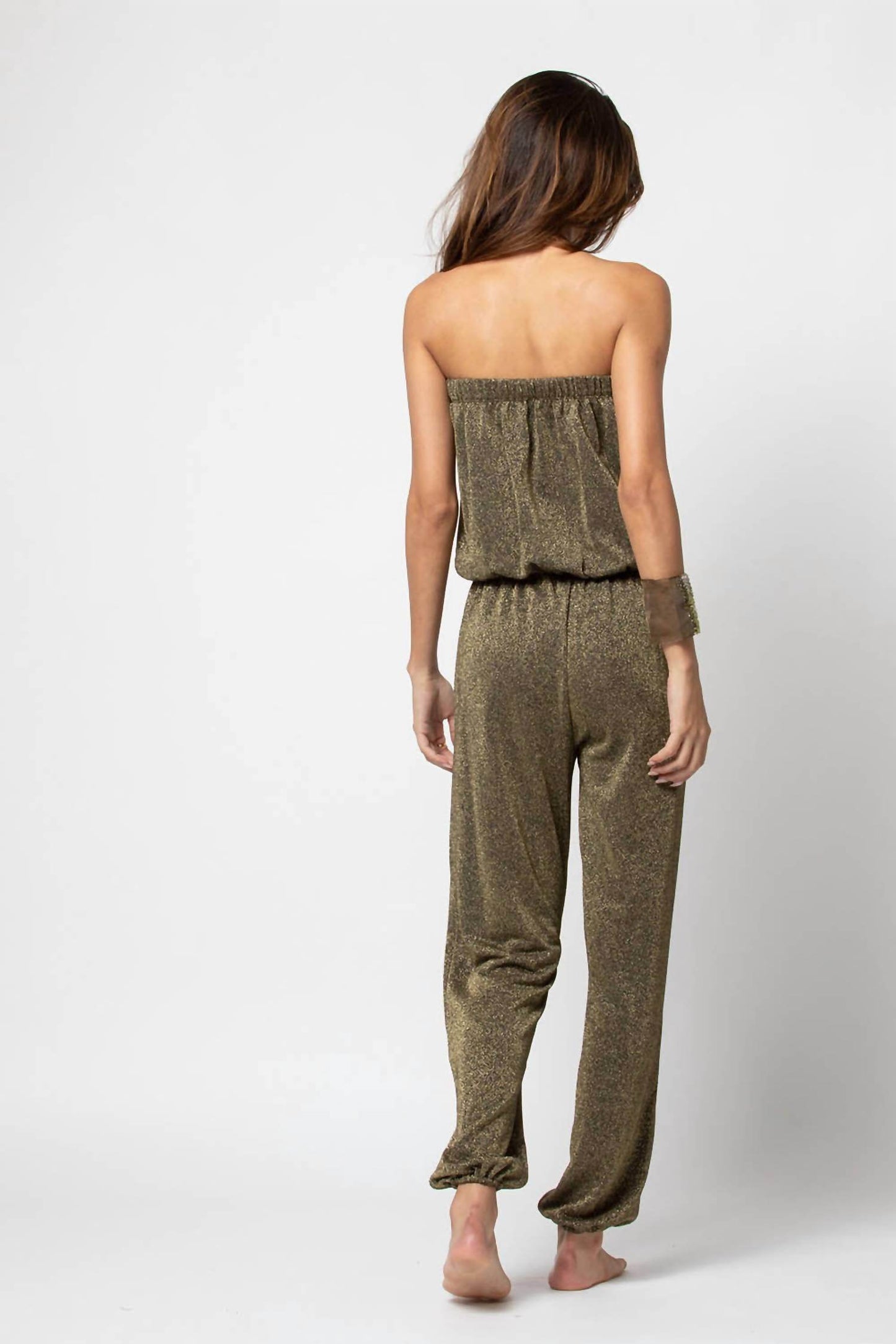 BELIZA - Glitter Tube-top & Trousers Jumpsuit - Rack Hunt -