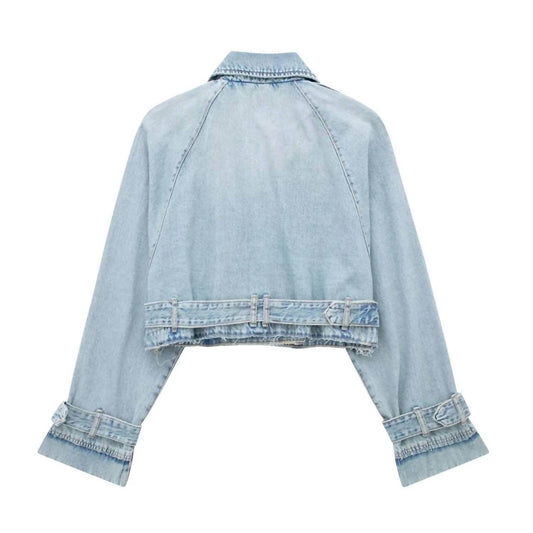 SJ Style - Women's Cropped Jean Jacket - Rack Hunt -