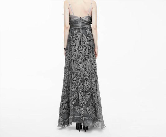 Eva Lady - Gothic V-neck Maxi Dress - Rack Hunt -