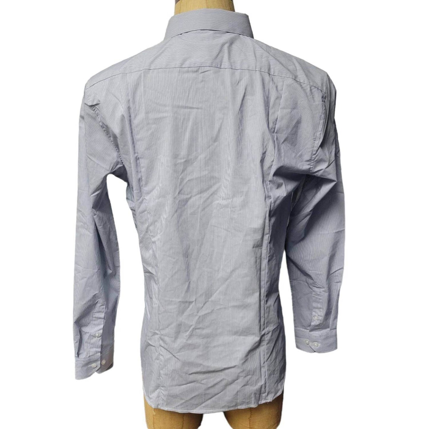 Galaxy by Harvic - Men's Long Sleeve Slim Fit Striped Shirt - Rack Hunt -