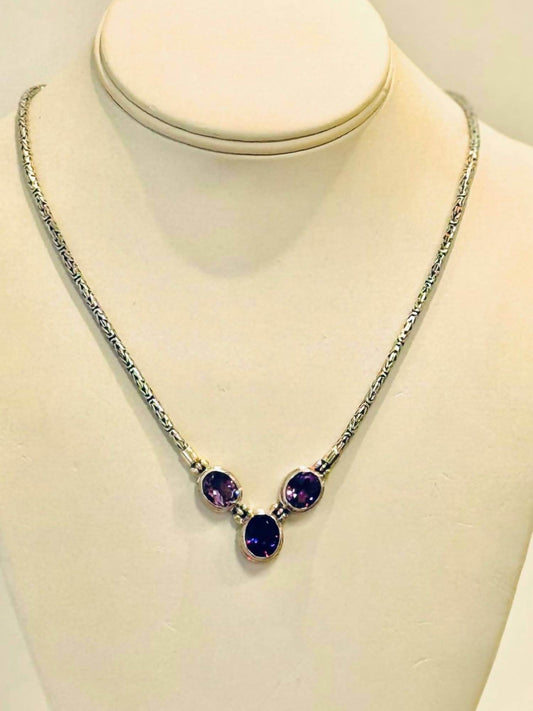 Jinja Jewelry - Women's Natural Amethyst Necklace - Rack Hunt