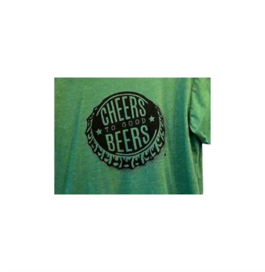The Minted Olive - Men's Cheers To Good Beers Tee - Rack Hunt