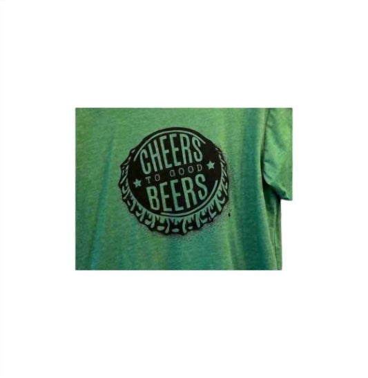 The Minted Olive - Men's Cheers To Good Beers Tee - Rack Hunt -