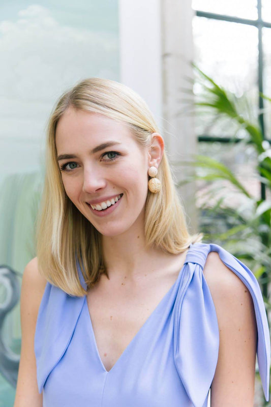 M Donohue Collection - Women's Grace Rattan Earrings - Rack Hunt -