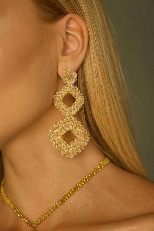 Women's Anne Cascade Handmade Crochet Earrings