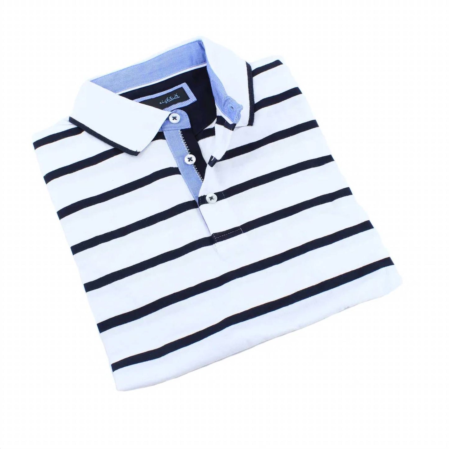 Striped Polo With Trim
