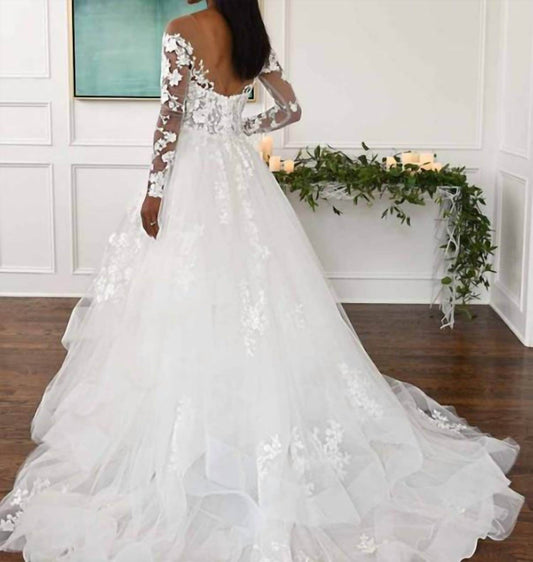 Essence of Australia - Off-shoulder Lace Wedding Gown - Rack Hunt