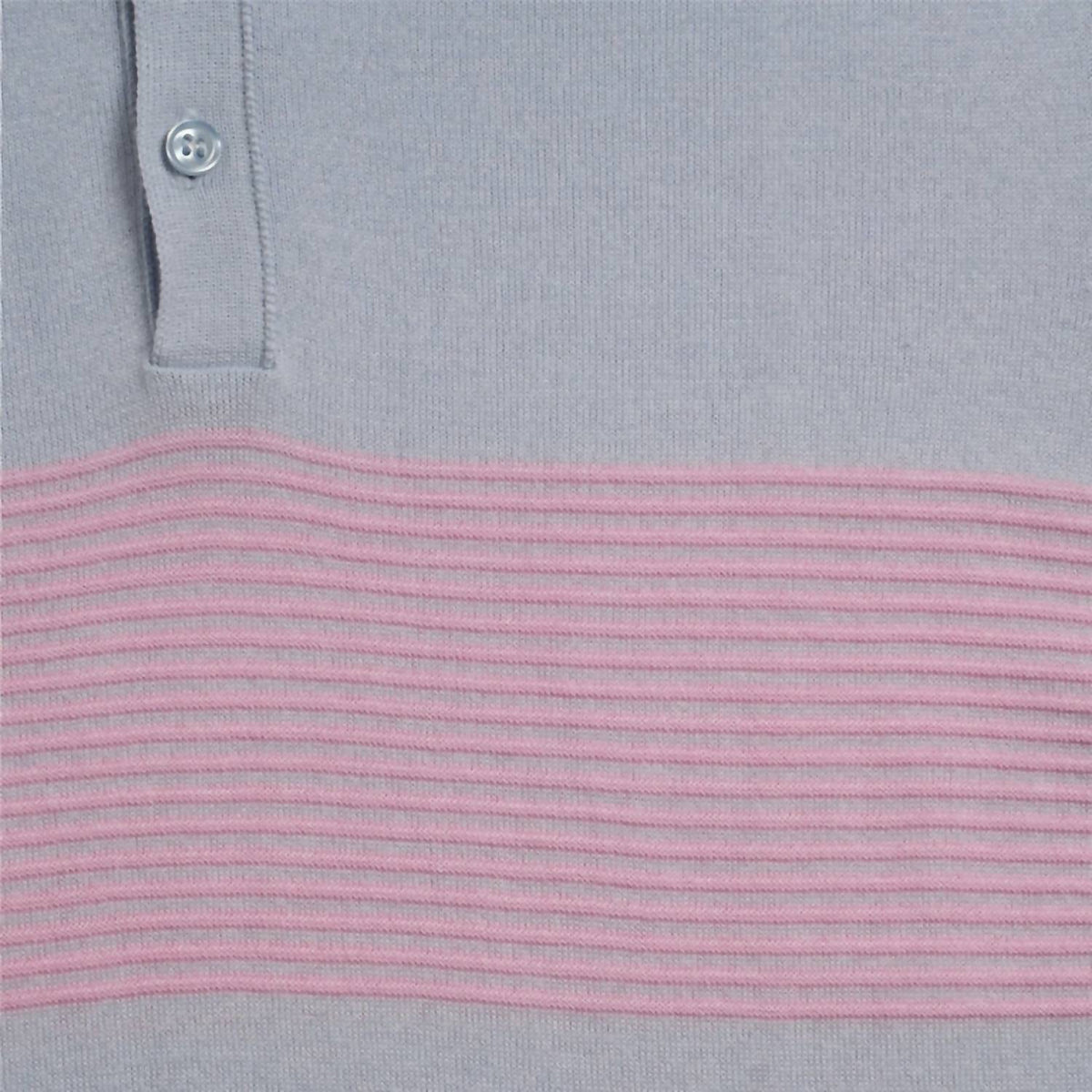 Striped Chest Knit Polo