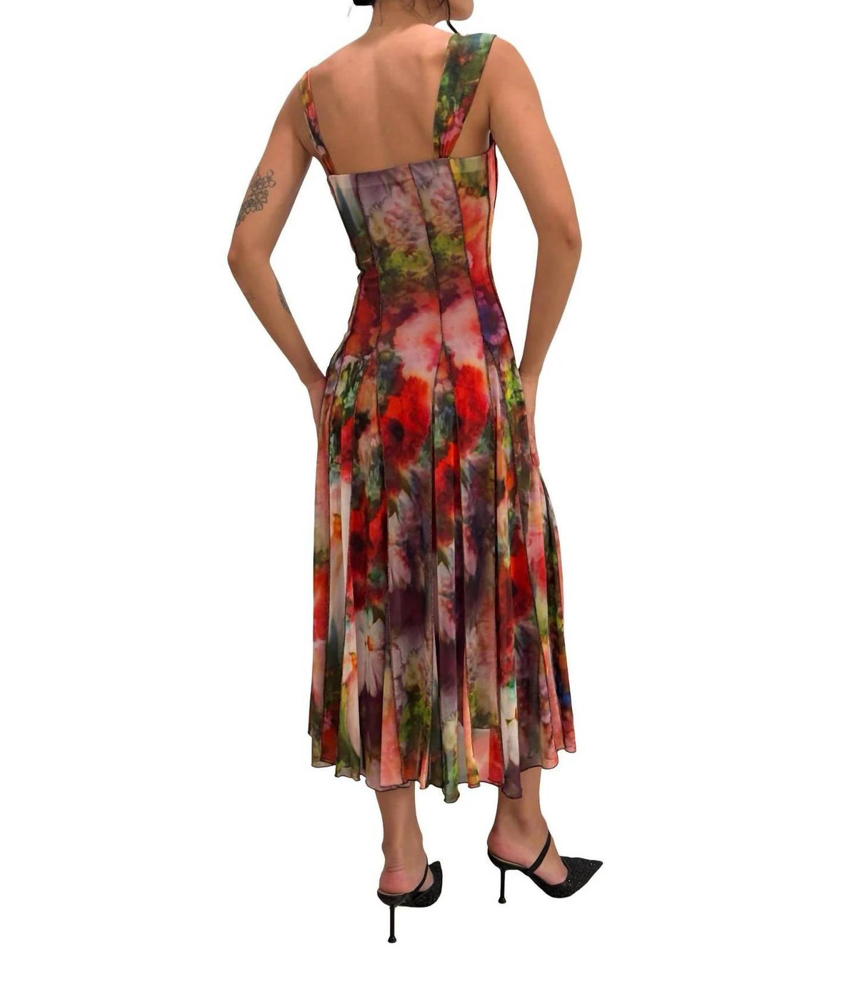 Bruna Paneled Midi Dress