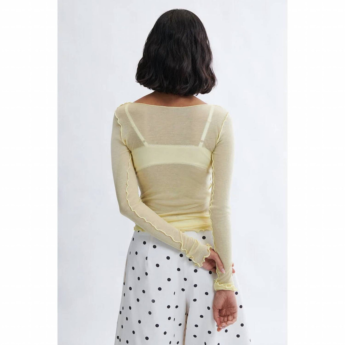 Carla Microknit Long Sleeve Top