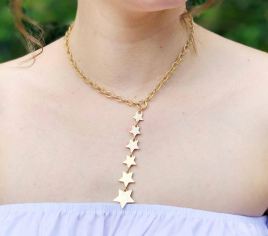 Women's Antlia Six-star Cluster Pendant Necklace