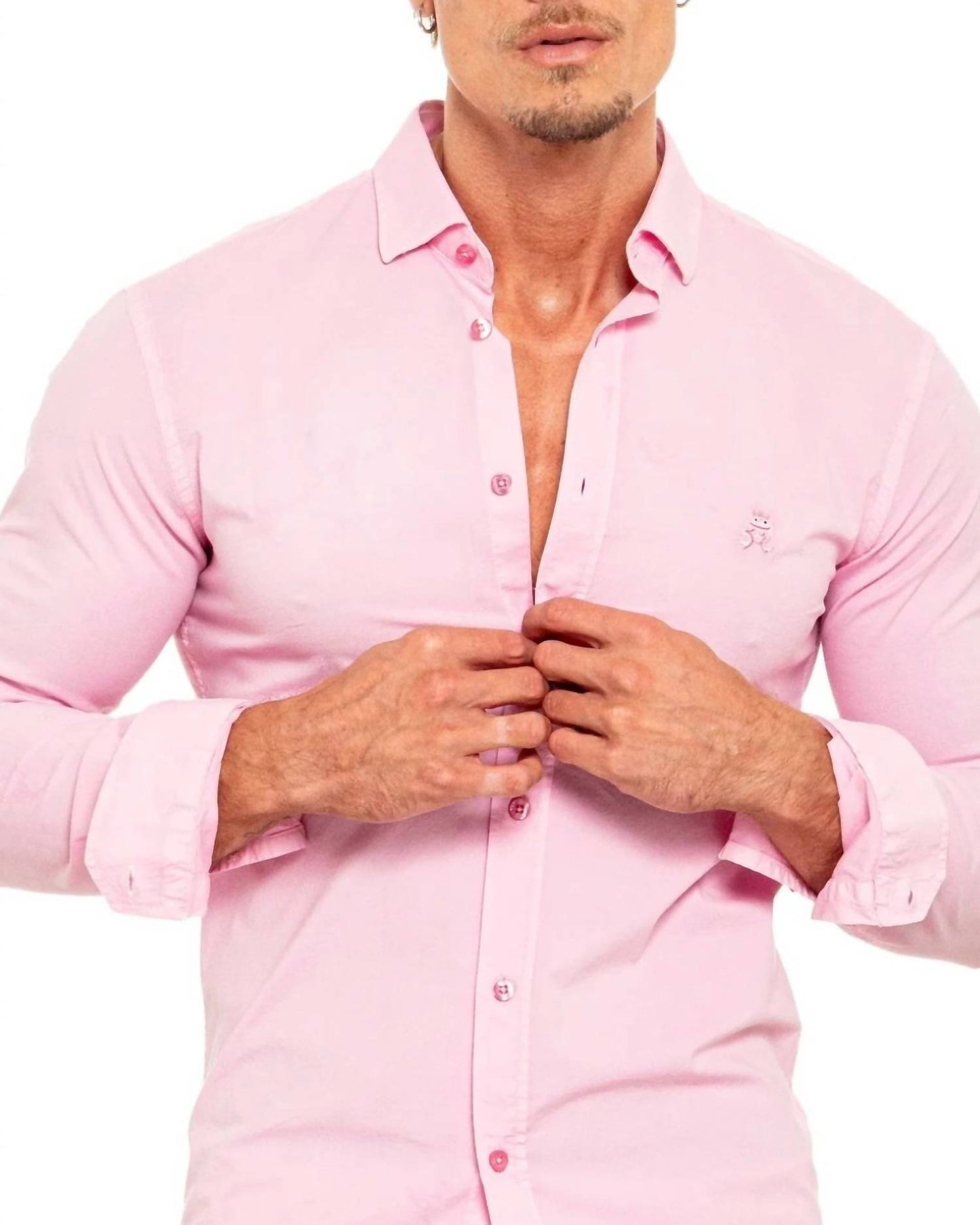 Frog Stretch Button Down Shirt