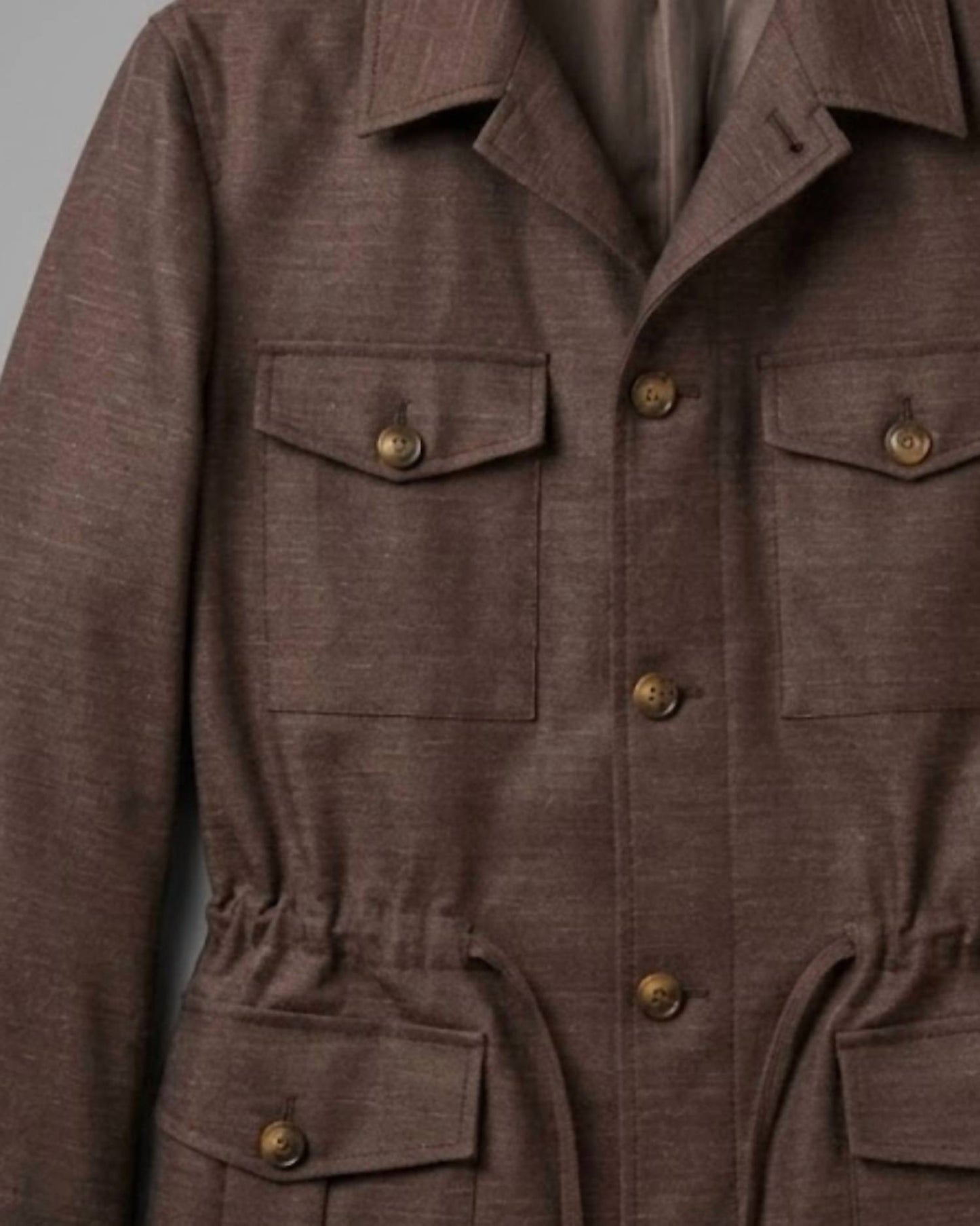 Men's Linen Overshirt Field Jacket