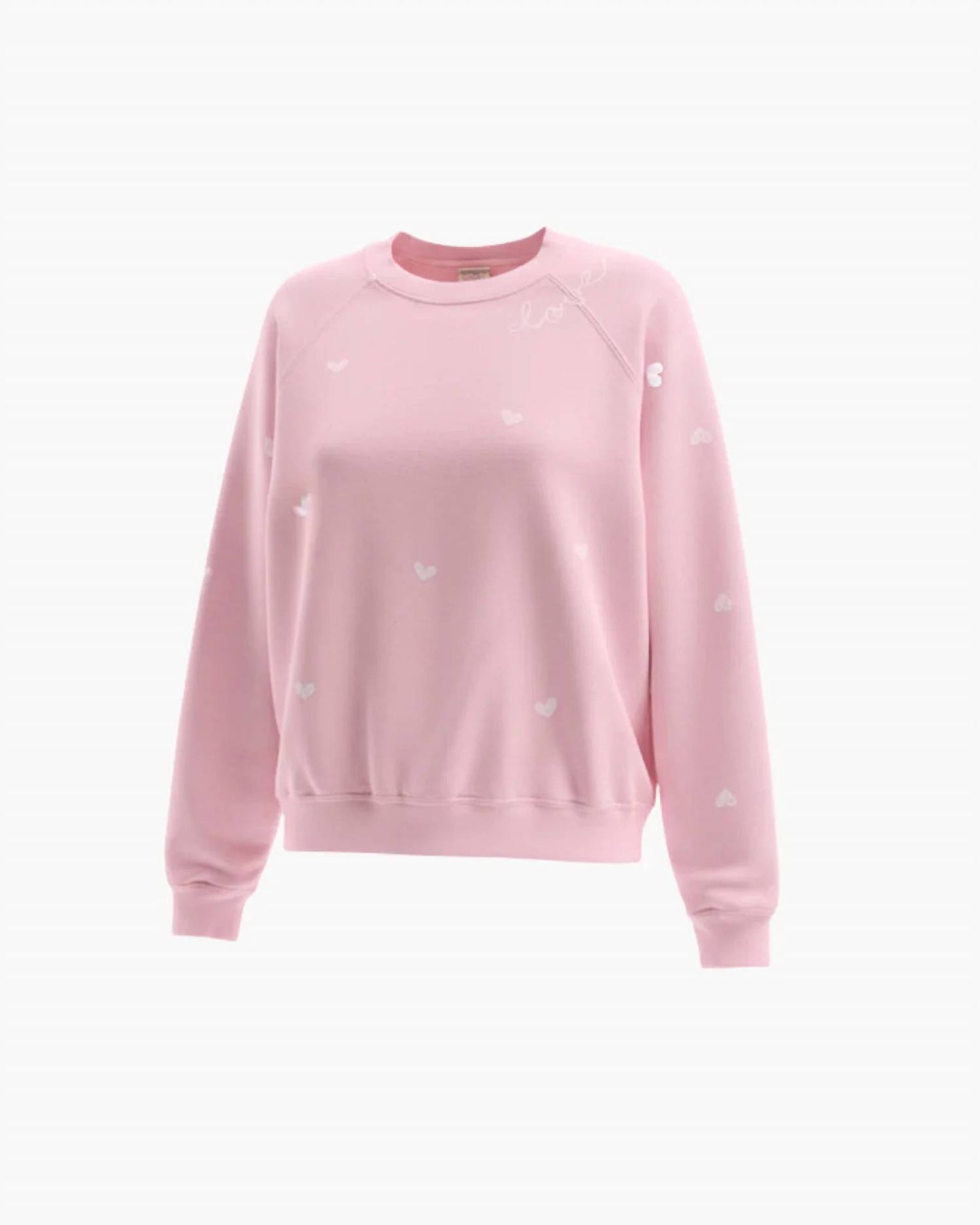 Love With Hearts Crew Sweatshirt