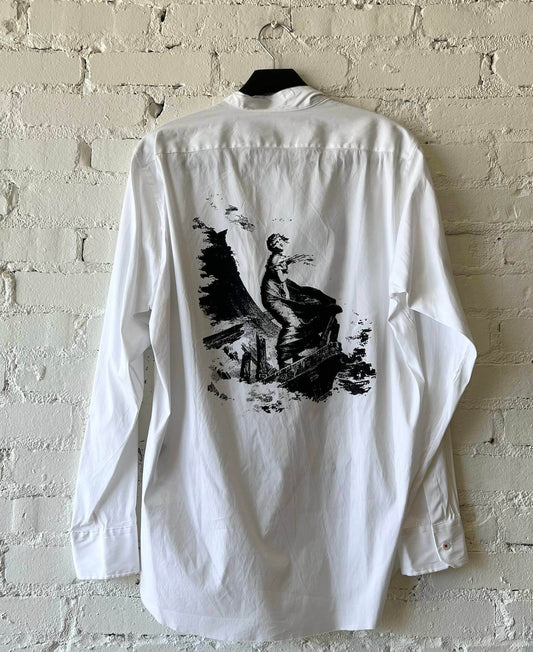 Libertine - Women's Silk Screen Melange Deconstructed Classic Shirt - Rack Hunt