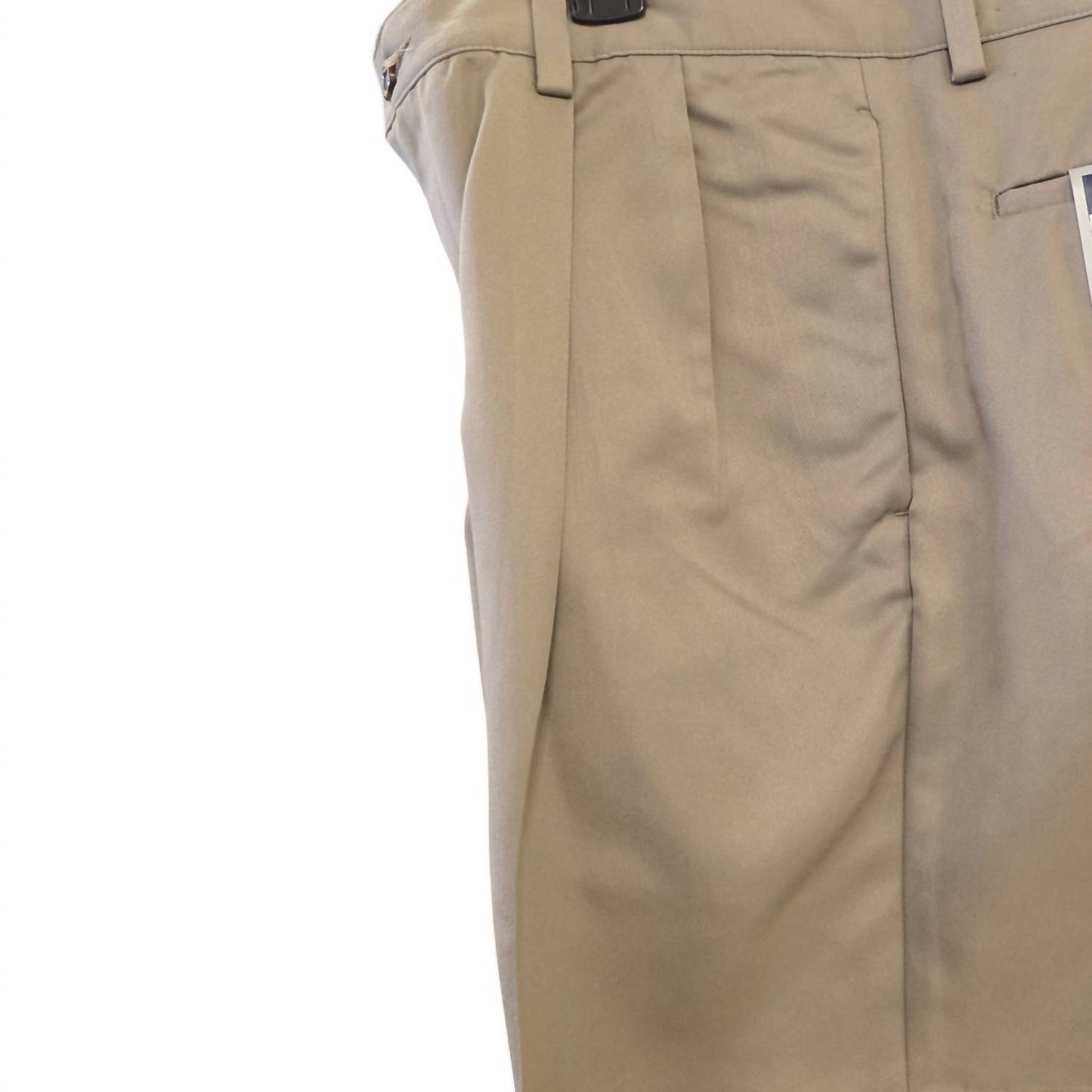 Men's Standard Length Pleated Microfiber Shorts