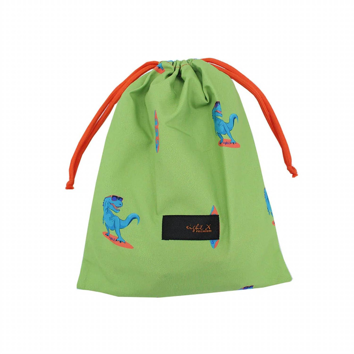 Surfing T-rex Print Swim Trunks