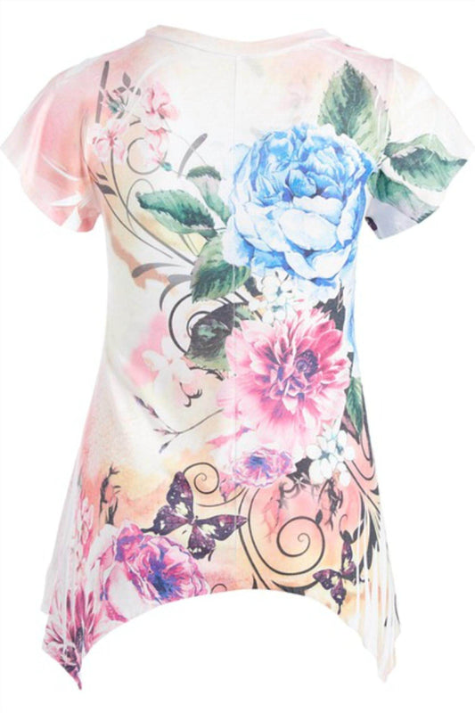 Poliana - Women's Floral Print Tunic - Rack Hunt