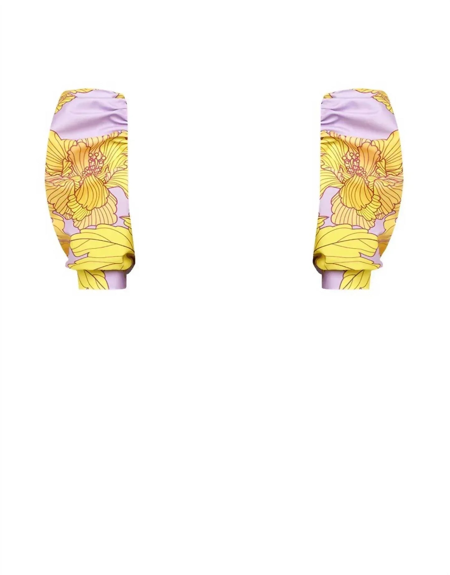 Lia Sahara - Women's Cut Out One Piece + Puffed Sleeves - Rack Hunt