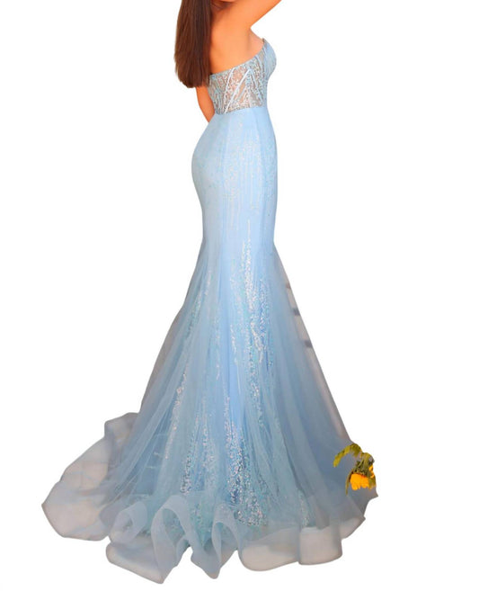 Sparkle Strapless Gown