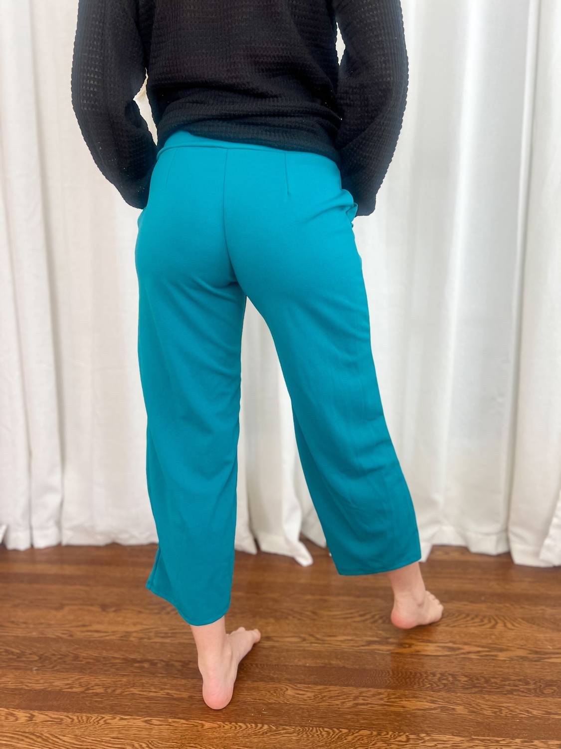 Lucy Wide Leg Stretchy Crop Pants