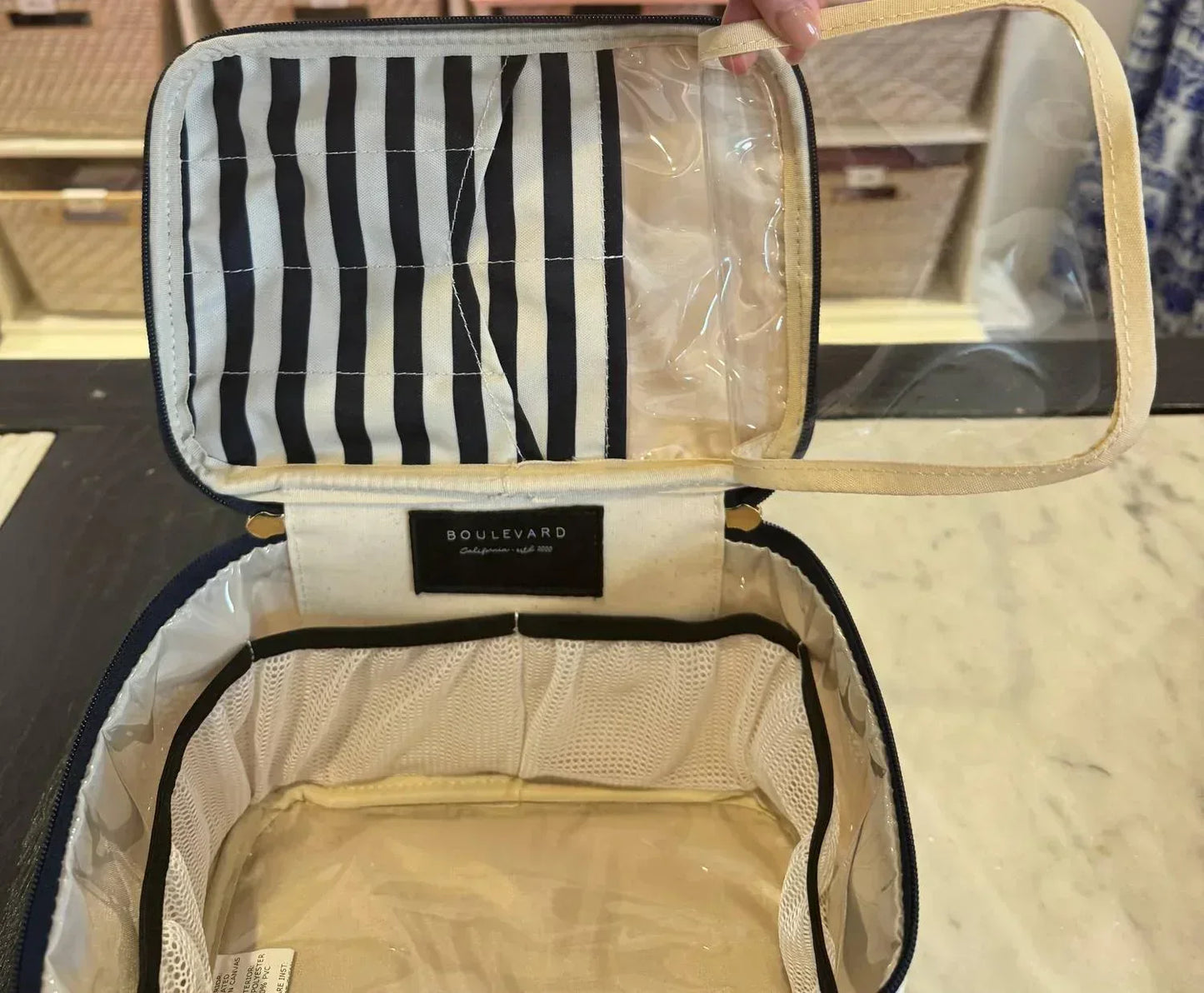 Boulevard - Tricia Canvas Train Case - Rack Hunt