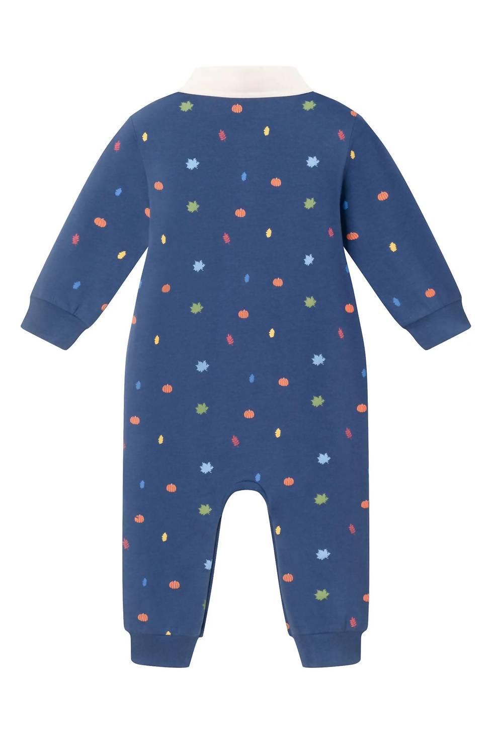 Boy's Fall Themed Rugby Romper