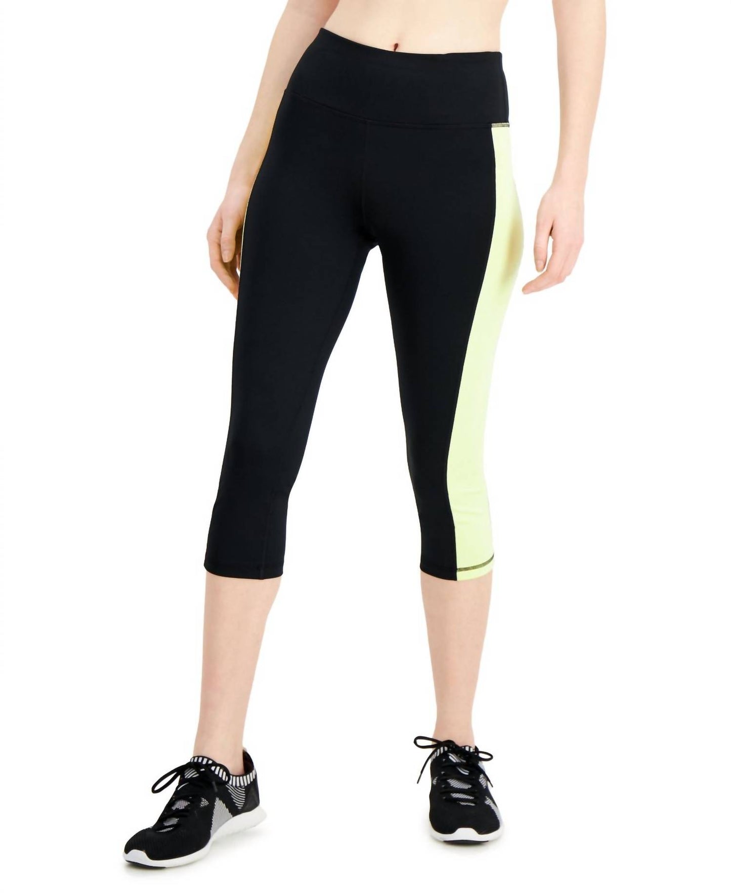 Ideology Activewear Womens Colorblocked Cropped Leggings