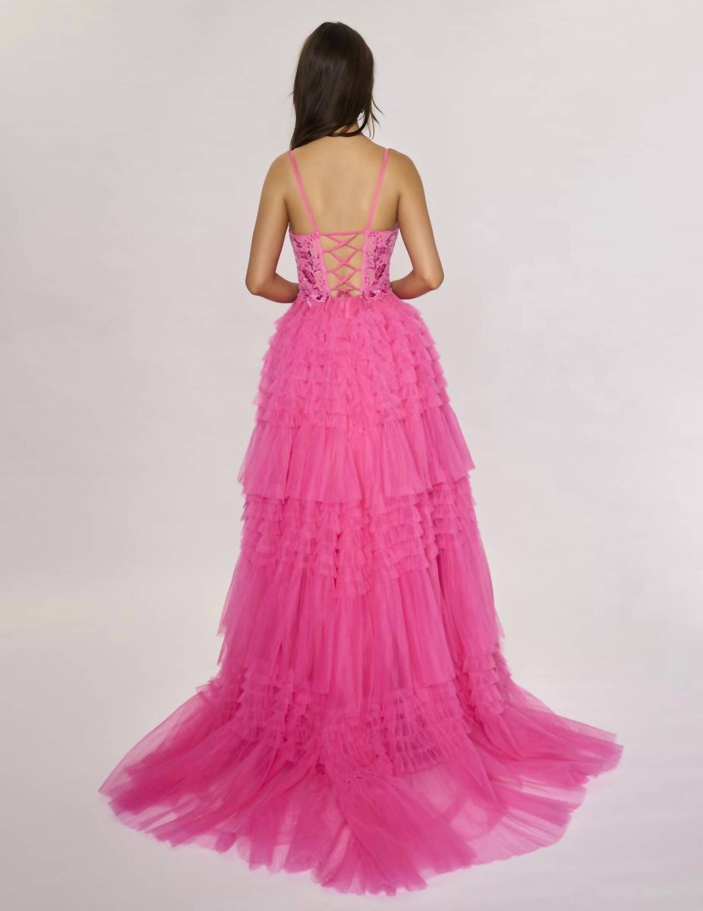 Formal Prom Ruffle Dress