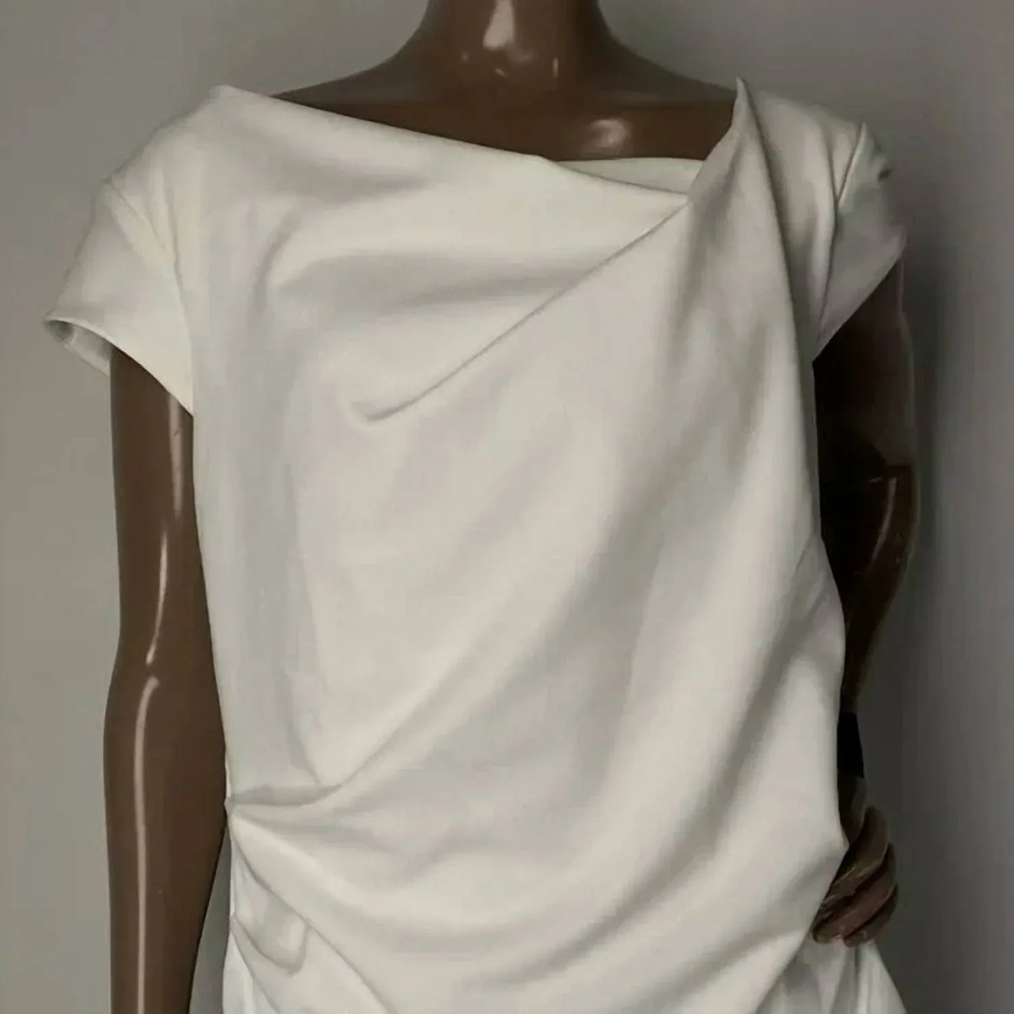 White House Black Market - Cap Sleeve Draped Midi Dress - Rack Hunt