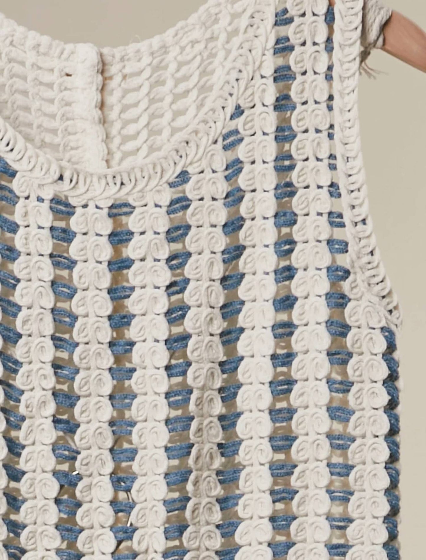 Women's Avery Boho Crochet Stripe Two Piece Set